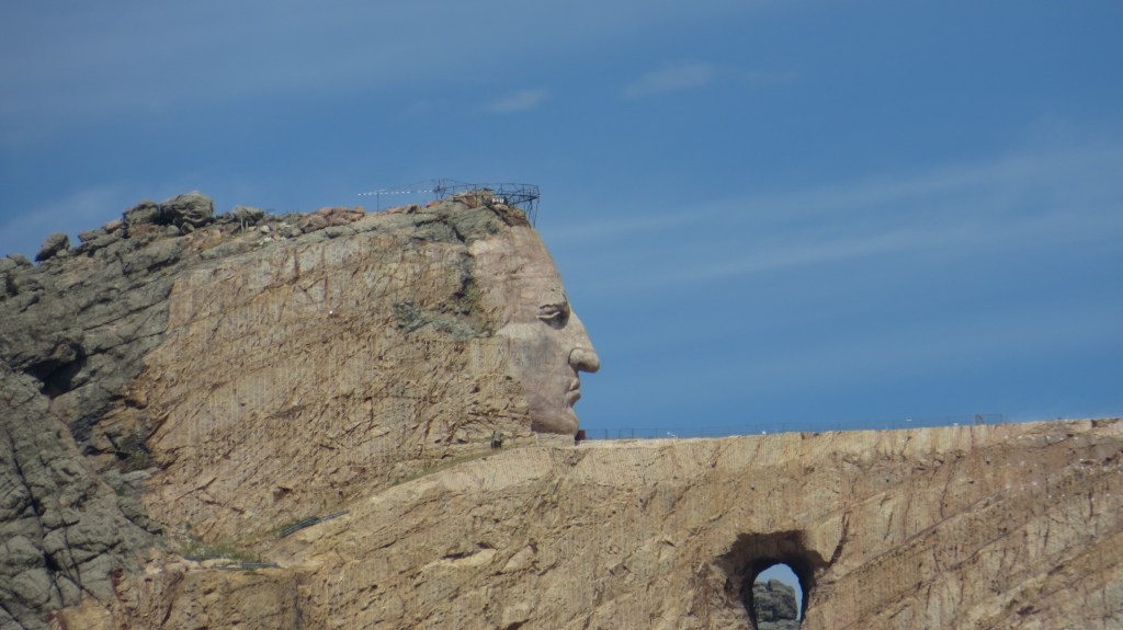 Crazy Horse 2013 Seen from our camp road in the morning!  (Super zoom, obvi)